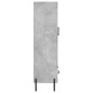 vidaXL Aparador alto madera de ingeniería gris hormigón 69,5x31x115 cm
