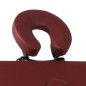 Mesa camilla de masaje de aluminio plegable de cuatro cuerpos rojos Mesa camilla de masaje de aluminio plegable de cuatro cuerpos rojos