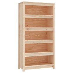 vidaXL Estantería madera maciza de pino 80x35x154 cm