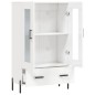 vidaXL Aparador alto madera de ingeniería blanco brillo 69,5x31x115 cm vidaXL Aparador alto madera de ingeniería blanco brillo 69,5x31x115 cm