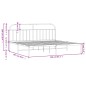 vidaXL Estructura de cama con cabecero metal negro 200x200 cm vidaXL Estructura de cama con cabecero metal negro 200x200 cm