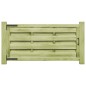 vidaXL Puertas valla 2 uds madera pino impregnada 150x75 cm verde vidaXL Puertas valla 2 uds madera pino impregnada 150x75 cm verde