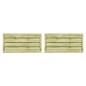 vidaXL Puertas valla 2 uds madera pino impregnada 150x75 cm verde vidaXL Puertas valla 2 uds madera pino impregnada 150x75 cm verde