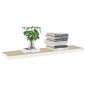 vidaXL Estante flotante pared 4 uds MDF roble y blanco 120x23,5x3,8 cm vidaXL Estante flotante pared 4 uds MDF roble y blanco 120x23,5x3,8 cm