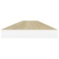 vidaXL Estante flotante pared 4 uds MDF roble y blanco 120x23,5x3,8 cm vidaXL Estante flotante pared 4 uds MDF roble y blanco 120x23,5x3,8 cm