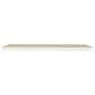 vidaXL Estante flotante pared 4 uds MDF roble y blanco 120x23,5x3,8 cm vidaXL Estante flotante pared 4 uds MDF roble y blanco 120x23,5x3,8 cm