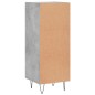 vidaXL Aparador de madera contrachapada gris hormigón 34,5x34x90 cm vidaXL Aparador de madera contrachapada gris hormigón 34,5x34x90 cm
