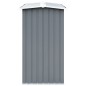 vidaXL Casetilla para leña acero galvanizado gris 330x92x153 cm vidaXL Casetilla para leña acero galvanizado gris 330x92x153 cm