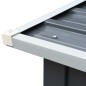 vidaXL Casetilla para leña acero galvanizado gris 330x92x153 cm vidaXL Casetilla para leña acero galvanizado gris 330x92x153 cm