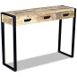 vidaXL Mesa consola con 3 cajones madera de mango 110x35x78 cm vidaXL Mesa consola con 3 cajones madera de mango 110x35x78 cm