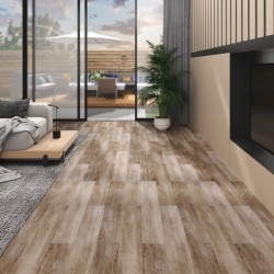 vidaXL Lamas de suelo no autoadhesivas PVC madera deslavada 5,26 m²