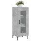 vidaXL Aparador de madera contrachapada gris hormigón 34,5x34x90 cm vidaXL Aparador de madera contrachapada gris hormigón 34,5x34x90 cm