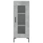 vidaXL Aparador de madera contrachapada gris hormigón 34,5x34x90 cm vidaXL Aparador de madera contrachapada gris hormigón 34,5x34x90 cm