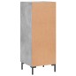 vidaXL Aparador de madera contrachapada gris hormigón 34,5x34x90 cm vidaXL Aparador de madera contrachapada gris hormigón 34,5x34x90 cm