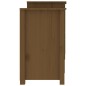 vidaXL Aparador de madera maciza de pino marrón miel 164x37x68 cm vidaXL Aparador de madera maciza de pino marrón miel 164x37x68 cm