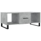 vidaXL Mesa de centro madera contrachapada gris hormigón 102x50x40 cm vidaXL Mesa de centro madera contrachapada gris hormigón 102x50x40 cm
