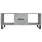 vidaXL Mesa de centro madera contrachapada gris hormigón 102x50x40 cm vidaXL Mesa de centro madera contrachapada gris hormigón 102x50x40 cm
