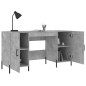 vidaXL Escritorio madera de ingeniería gris hormigón 140x50x75 cm vidaXL Escritorio madera de ingeniería gris hormigón 140x50x75 cm