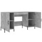 vidaXL Escritorio madera de ingeniería gris hormigón 140x50x75 cm vidaXL Escritorio madera de ingeniería gris hormigón 140x50x75 cm
