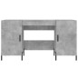 vidaXL Escritorio madera de ingeniería gris hormigón 140x50x75 cm vidaXL Escritorio madera de ingeniería gris hormigón 140x50x75 cm