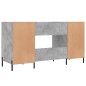 vidaXL Escritorio madera de ingeniería gris hormigón 140x50x75 cm vidaXL Escritorio madera de ingeniería gris hormigón 140x50x75 cm