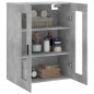 vidaXL Armario de pared gris hormigón 69,5x34x90 cm