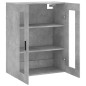 vidaXL Armario de pared gris hormigón 69,5x34x90 cm