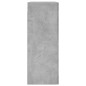 vidaXL Armario de pared gris hormigón 69,5x34x90 cm