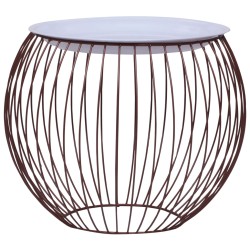 vidaXL Mesa de centro dorado Ø 41 cm