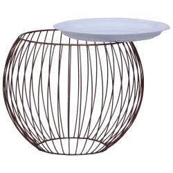 vidaXL Mesa de centro dorado Ø 41 cm