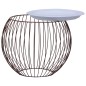 vidaXL Mesa de centro dorado Ø 41 cm