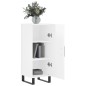 vidaXL Aparador de madera contrachapada blanco brillante 34,5x34x90 cm vidaXL Aparador de madera contrachapada blanco brillante 34,5x34x90 cm
