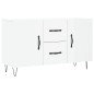 vidaXL Aparador de madera de ingeniería blanco brillante 100x36x60 cm vidaXL Aparador de madera de ingeniería blanco brillante 100x36x60 cm