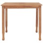vidaXL Set de comedor de jardín 3 pzas y cojines madera maciza de teca vidaXL Set de comedor de jardín 3 pzas y cojines madera maciza de teca