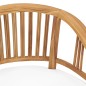 vidaXL Set de comedor de jardín 3 pzas y cojines madera maciza de teca vidaXL Set de comedor de jardín 3 pzas y cojines madera maciza de teca