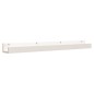 vidaXL Estantes de pared 2 uds madera maciza de pino blanco 110x12x9cm