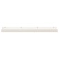 vidaXL Estantes de pared 2 uds madera maciza de pino blanco 110x12x9cm