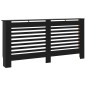 vidaXL Cubierta para radiador MDF negro 172x19x81,5 cm vidaXL Cubierta para radiador MDF negro 172x19x81,5 cm