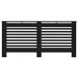 vidaXL Cubierta para radiador MDF negro 172x19x81,5 cm vidaXL Cubierta para radiador MDF negro 172x19x81,5 cm