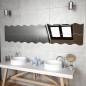 vidaXL Espejos de pared 4 unidades vidrio ondulado 100x23 cm vidaXL Espejos de pared 4 unidades vidrio ondulado 100x23 cm