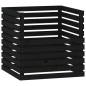 vidaXL Compostador de madera maciza de pino negro 80x80x78 cm vidaXL Compostador de madera maciza de pino negro 80x80x78 cm