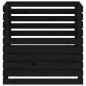 vidaXL Compostador de madera maciza de pino negro 80x80x78 cm vidaXL Compostador de madera maciza de pino negro 80x80x78 cm