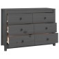 vidaXL Armario auxiliar de madera maciza de pino gris 100x40x72 cm vidaXL Armario auxiliar de madera maciza de pino gris 100x40x72 cm