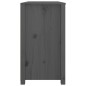 vidaXL Armario auxiliar de madera maciza de pino gris 100x40x72 cm vidaXL Armario auxiliar de madera maciza de pino gris 100x40x72 cm