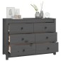 vidaXL Armario auxiliar de madera maciza de pino gris 100x40x72 cm vidaXL Armario auxiliar de madera maciza de pino gris 100x40x72 cm