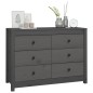 vidaXL Armario auxiliar de madera maciza de pino gris 100x40x72 cm vidaXL Armario auxiliar de madera maciza de pino gris 100x40x72 cm