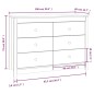 vidaXL Armario auxiliar de madera maciza de pino gris 100x40x72 cm vidaXL Armario auxiliar de madera maciza de pino gris 100x40x72 cm