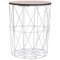 vidaXL Mesa de centro blanco Ø 47 cm vidaXL Mesa de centro blanco Ø 47 cm