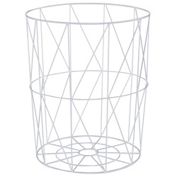 vidaXL Mesa de centro blanco Ø 47 cm
