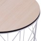 vidaXL Mesa de centro blanco Ø 47 cm vidaXL Mesa de centro blanco Ø 47 cm